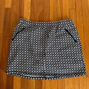 NWT Talbots Skort Pockets Skirt Built In Shorts Women’s XL Navy White